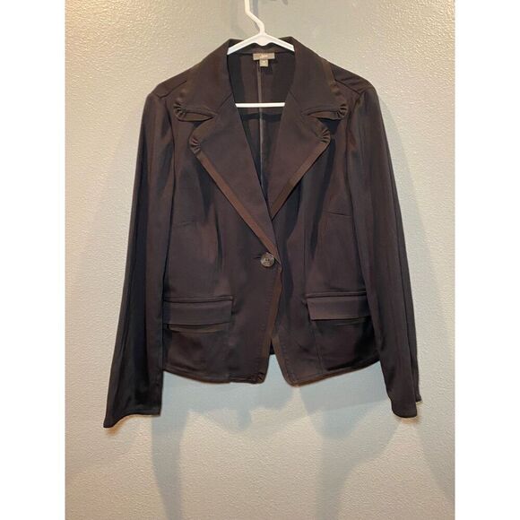 J.Jill Black Career Stretch Power Blazer Size 12 - Picture 1 of 5